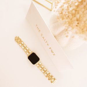 Paris Bracelet Apple Watch Band – Gold / White