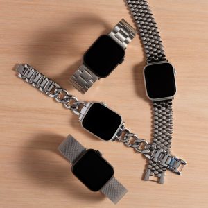 Classic Stainless Steel Apple Watch Band – Silver