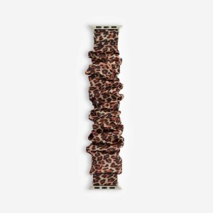 Scrunchie Apple Watch Band – Leopard Lover