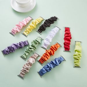 Scrunchie Apple Watch Band – Champagne