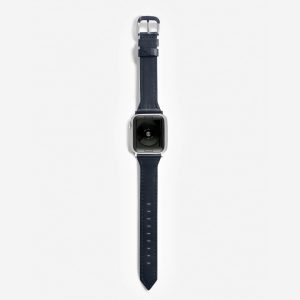 Slim Leather Apple Watch Band – Black